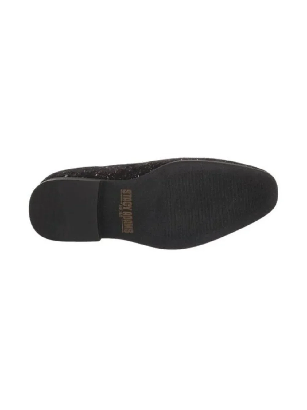New Stacy Adams Stellar Black Glitter Slip-On Loafers Men display picture 1